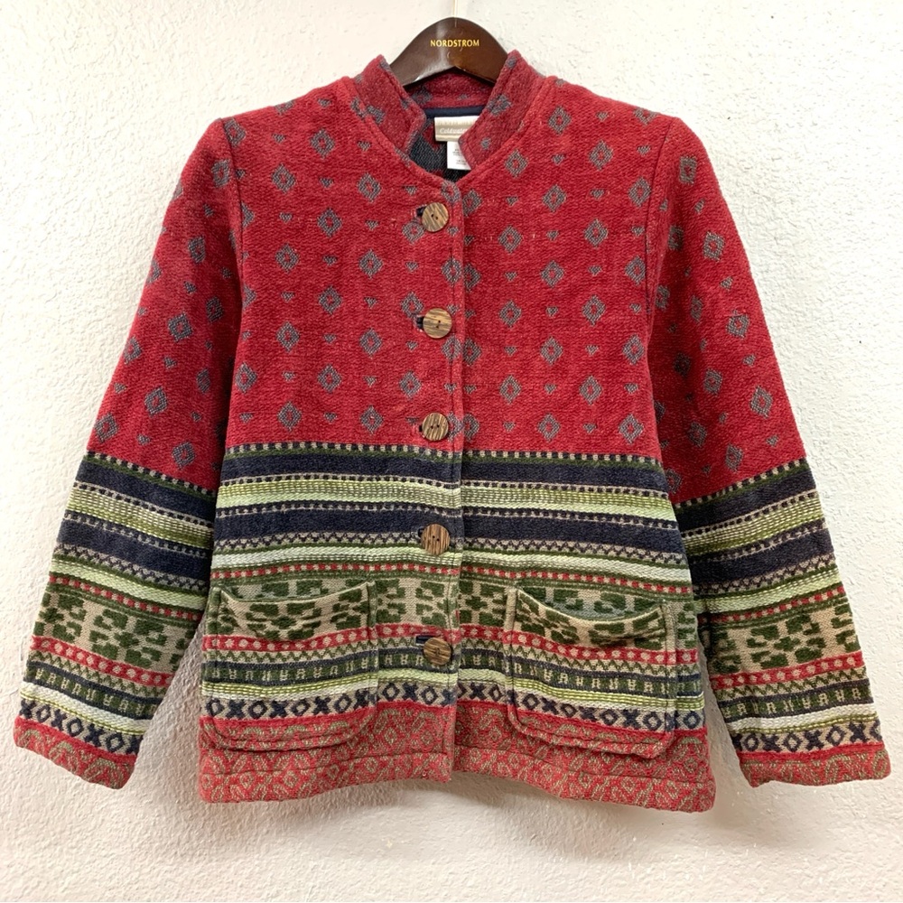 Coldwater Creek Blazer Long Sleeve Button Front Up Jacket - Women's S